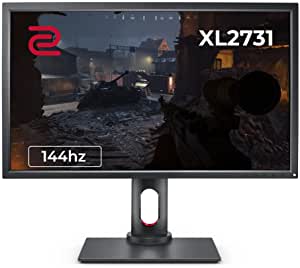 BenQ ZOWIE XL2731 27 inch 144 Hz Gaming Monitor | 1080P 1ms | Black Equalizer & Color Vibrance for Competitive Edge | Height Adjustable Stand |120Hz Compatible for PS5 and Xbox Series X