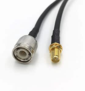 OHM - TNC male To RP-SMA female cable RG58 50ohm 20 Meter length