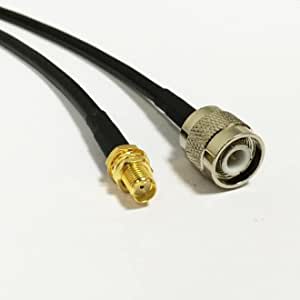 OHM - TNC male To SMA female cable RG58 50ohm 1 Meter length