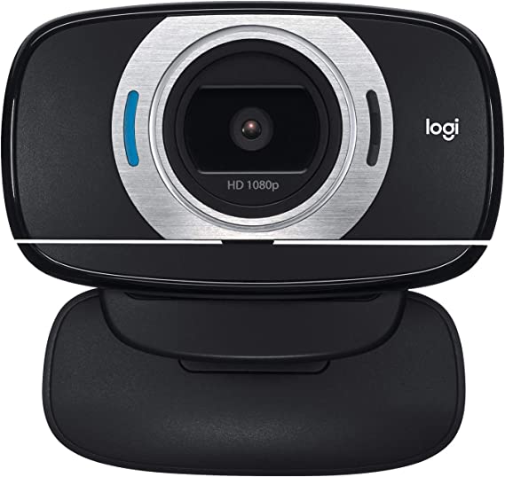 Logitech HD Laptop Webcam C615 with Fold-and-Go Design, 360-Degree Swivel, 1080p Camera