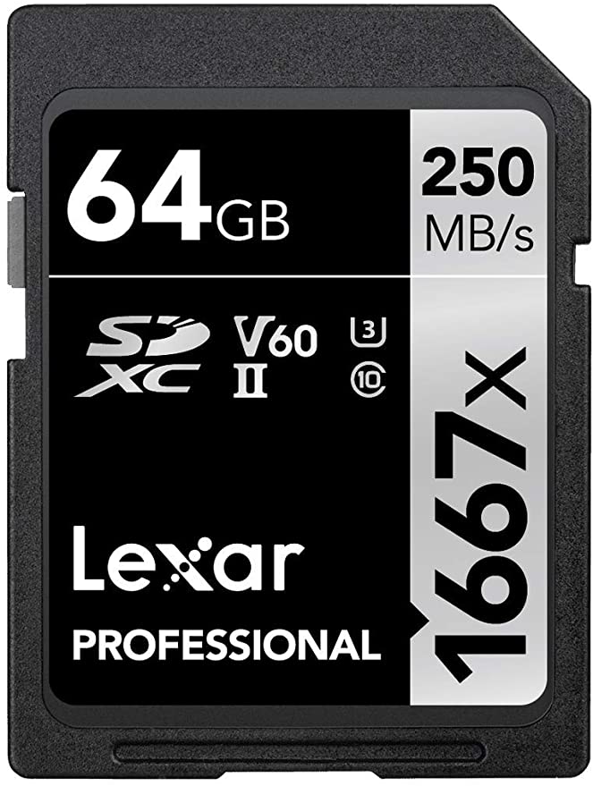 Lexar LSD64GCB1667 Professional 1667x 64GB SDXC UHS-II Card