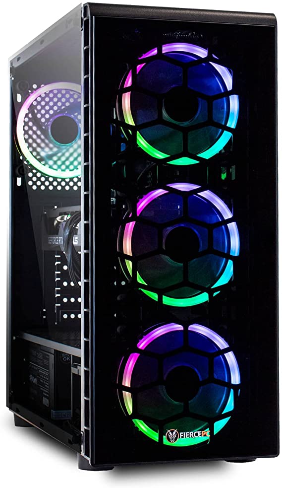 Fierce RGB Gaming PC - Intel Core i5 9400F 4.1GHz, RTX 2060 6GB, 16GB 3200MHz, 240GB Solid State Drive, 1TB Hard Drive, Windows 10 Installed (Crusader 1141850)