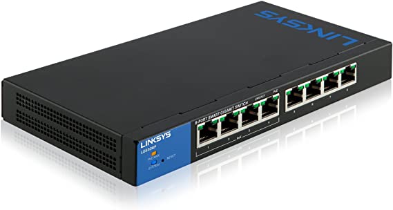 LinkSys LGS308P - EU 8 Ports Smart Switch POE