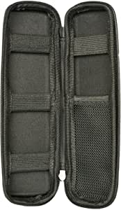 M.G.R.J® Portable Carrying Case Cover Compatible for Apple Pencil 1st & 2nd Gen, Samsung Stylus/Surface Pen, USB Cable, Earphone, Fountain Pen (Black)