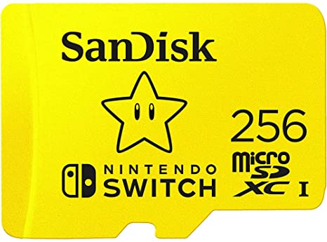 256GB microSDXC-Card of SanDisk, Licensed for Nintendo-Switch - SDSQXAO-256G-ANCZN