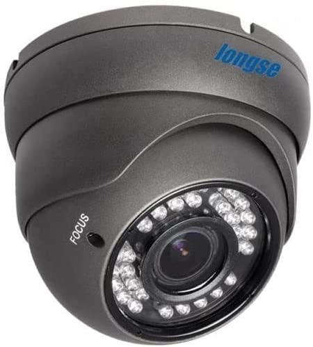 Longse AHD 1.3MP Vandal Proof Indoor Security Camera CCTV Varifocal Lens 13-18mm IR Night/Vision