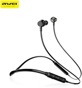 AWEI G20BL Wireless Bluetooth-compatible Earphone Headphones With Microphone Dual Driver Noise Cancel Sport Headset Bass