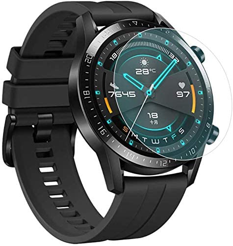 [2-Pack] for Huawei Watch GT2 46mm Screen Protector, Explosion-Proof Anti Scratch Resistance Full Cover Clear Screen Protector Film for Huawei Watch GT2 46mm Smartwatch