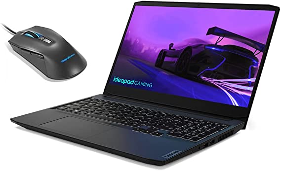 Lenovo IdeaPad Gaming 3 15ACH6 Laptop Ryzen 7 5800H 8-Cores, 16GB RAM, 512GB SSD, NVIDIA GeForce RTX 3060 6GB GDDR6 Graphics, 512GB SSD, 15.6" FHD (1920x1080) IPS 120Hz, Windows 11 + Gaming RGB Mouse