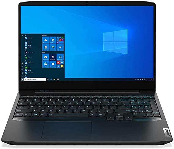 Lenovo IdeaPad Gaming 3 Laptop - Intel Core i5-10300H, 8GB RAM, 512GB SSD, NVIDIA GeForce GTX 1650 Ti 4GB GDDR6 Graphics, 15.6" FHD (1920x1080) IPS, Blue LED Backlit Keyboard, Dos - Onyx Black