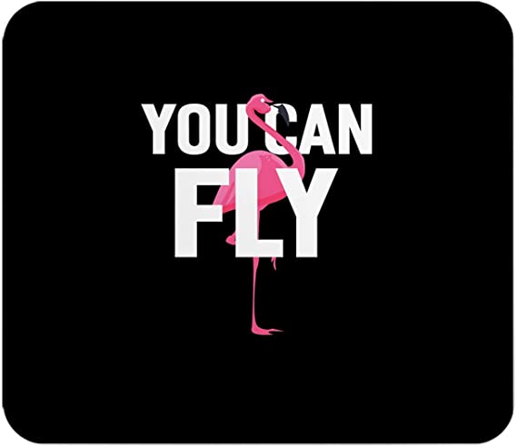 Loud Universe You Can Fly Motivation Animal Rectangular Thick Flexible Mouse Pad