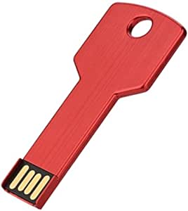 Key USB Flash Drive 64GB Metal Pendrive 4GB High Speed USB Stick 32GB Pen Drive 16GB USB Flash 128 gb flash drives (Red, 64GB)