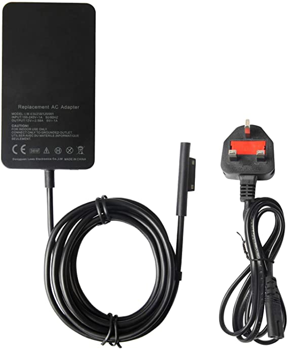 ARyee 12V 2.58A 36W Tablet Charger Compatible with Microsoft Surface Pro 3, Surface Pro 4 Model 1625 Tablet, One USB Port