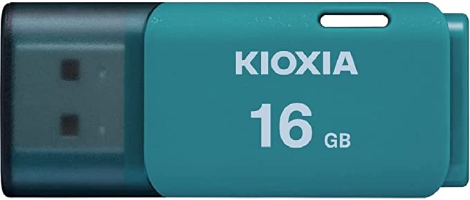 KIOXIA TransMemory 16GB U202 USB 2.0 Aqua LU202L016GG4 Flash Drive Memory-UK