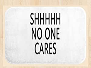 No One Cares Mouse Pad -Rubber