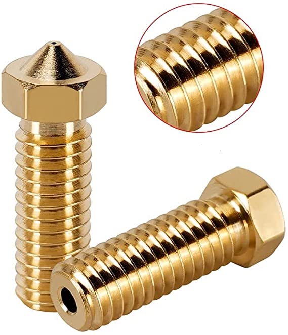 E3D V5 V6 Brass Volcano Nozzle M6 Thread Hotend Nozzles 0.6mm
