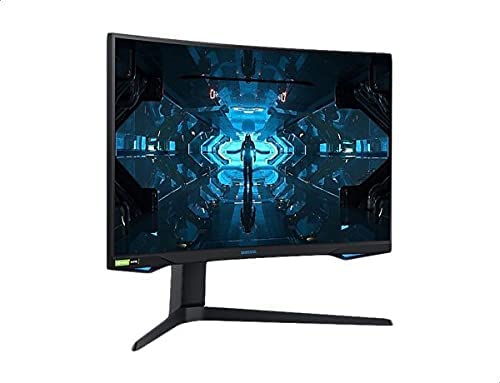 Samsung Odyssey QLED Curved Gaming Monitor, Flicker Free, 27 Inches - LC27G75TQSMXZN