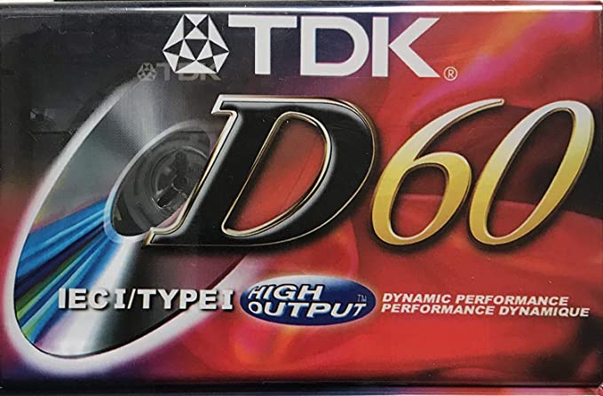 TDK D60 IECi/TypeI High Output Blank Cassette Tape