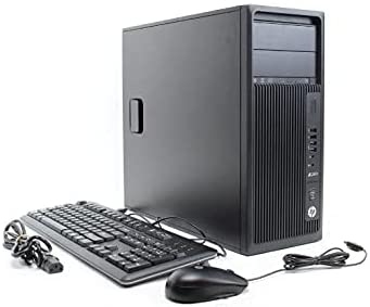 HP Tower Workstation Z240, Xeon E3-1225V6, 8GB, 1TB, 2GB GT710, Windows 10 Pro, Black,