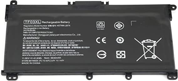TF03XL HT03XL 920070-855 Laptop Replacement Battery for HP Pavilion 15-CC023CL 15-CC050WM 17-AR050WM 17-AR007CA 15-CC 15-CD 15-cc060wm 15-cd040wm 920046-920wm 541 HSTNN-LB7X HSTNN-IB7Y