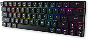 DIERYA DK63 60% Bluetooth/Wired Mechanical RGB Gaming Keyboard | Full Keys Programmable (Blue Switches)