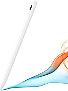 Rechargeable Capacitive Stylus Pen for Apple iPad Touch Screens, MyMAX Smart Digital Pencil Compatible with iPad Pro 11/12.9 Inch, iPad 7th/6th Gen, iPad Mini 5th Gen, iPad Air 3rd Gen