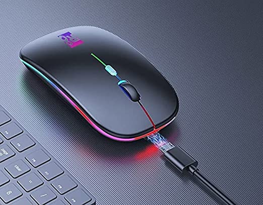 R8 A6 | HighEnd Wireless Rechargeable 2.4G mouse | RGB LED | USB Nano Receiver | 10M Distance Range