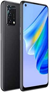 OPPO A95 Dual SIM Smartphone 128GB 8GB RAM Fingerprint and Face Recognition 33W VOOC Flash Charge 48MP AI Quad Camera 4G LTE Android Cell Phone, Glowing Starry Black, CPH2365