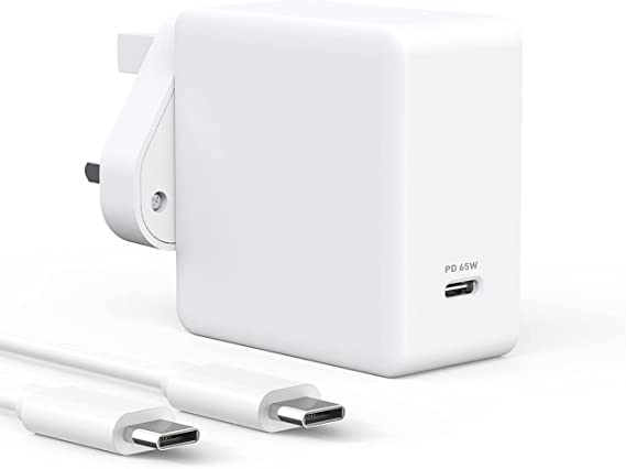 MacBook Pro Charger, Knofarm 65W USB C Power Adapter Charger Compatible with Macbook Pro 13 15 inch, MacBook 12 inch, MacBook Air 13 inch, ipad pro, Samsung Phones, Included 6.6ft USB C to C Cable