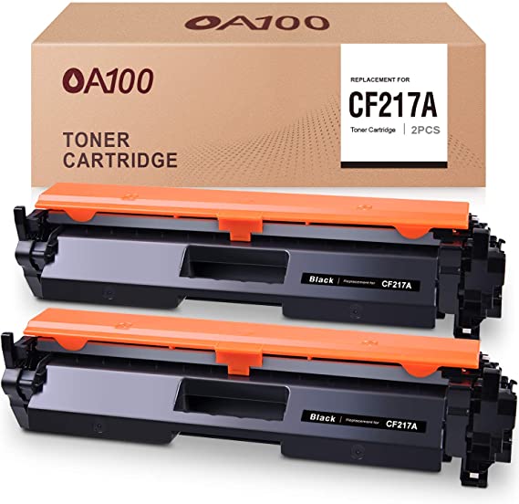 OA100 Compatible Toner Cartridge Replacement for HP 17A CF217A for Laserjet Pro M102w M102a MFP M130fw M130fn M130nw M130a (2 Black)