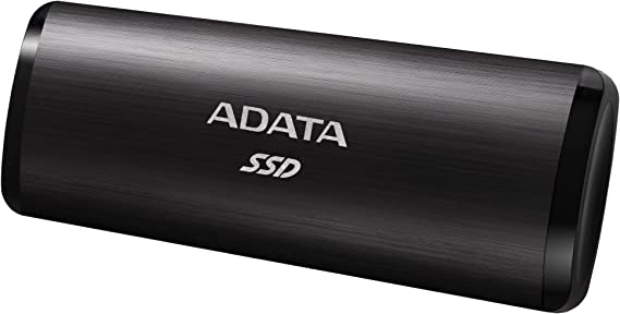 ADATA SE760 1TB SuperSpeed USB 3.2 Gen 2 USB-C Up to 1000 MB/s External Portable SSD Black (ASE760-1TU32G2-CBK)