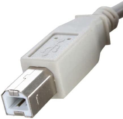 1.5m White Gray High Speed Up to 480Mbps Copper High Speed Cable with Heavy Duty Copper Support for Computer Laptop