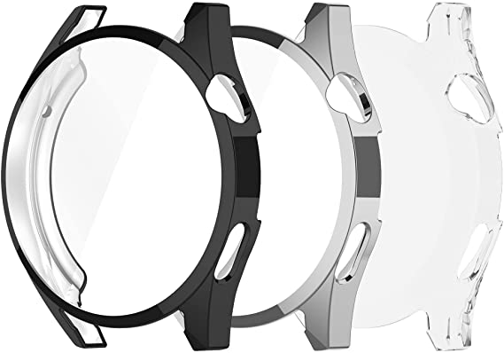 FitTurn Protective Case Compatible with Huawei Watch GT3 GT 3 46mm TPU Case Soft Ultra-Slim Protector Bumper (A)