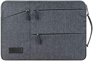 WIWU 15-15.6 Inch Waterproof Laptop Sleeve Case Briefcase Spill Resistant for Macbook/Notebook/Tablet/Ultrabook/Netbooks/ with Zipped Pockets and Extra Storage Space