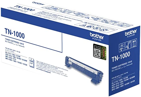 Brother TN1000, Black Toner Cartridge 1,000 pages