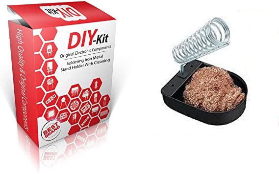 DIY-Kit Soldering Iron Metal Stand Holder With Cleaning