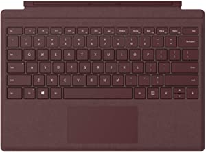 Microsoft Surface Go Signature Type Cover Alcantara for Surface Go, Surface Go 2 Keyboard Layout: QWERTZ Switzerland German (Bordeaux Red)