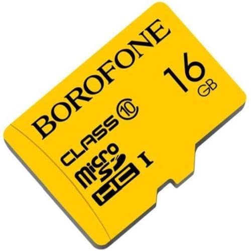 MicroSDHC Memory card Borofone, 16GB, yellow