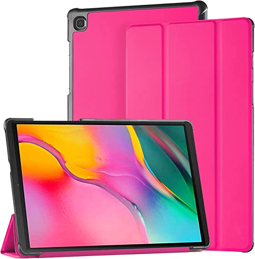 iTechMinia Samsung Galaxy Tab 10.1 2019 case, smt510 case Book Smart Flip Stand Wake and Sleep Case Cover Pink