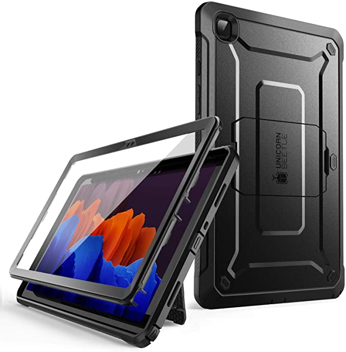 SUPCASE Unicorn Beetle Pro Series Case Designed for Galaxy Tab A7 10.4" (2020 Release), with Built-in Screen Protector Full-Body Rugged Heavy Duty Case (Black)