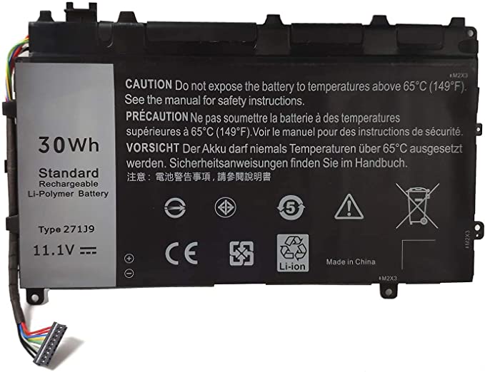 Ding 271J9 Replacement Battery Compatible with Dell Latitude 7350 13 7000 YX81V (11.1V 30Wh 2500mAh)