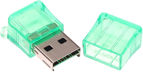 SDHC Micro Card Reader 1 Port - Green 223