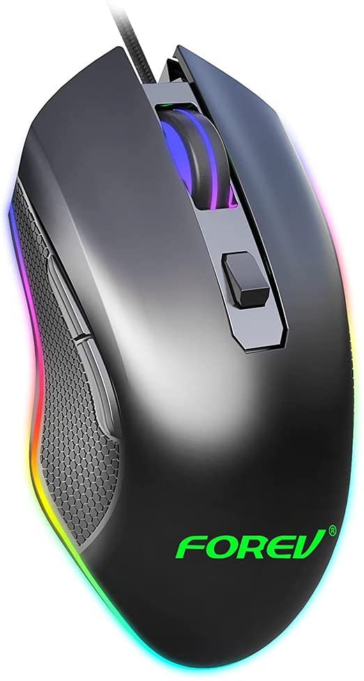 Forev FV-Q7 HighEnd Gaming Mouse Multi DPI & Multi backlit LED Lights Effects - For PC