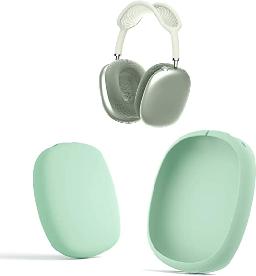 GUDOU Slim Silicone Case Cover for Apple AirPods Max Over-Ear Headphones[1 Pair] (Green)