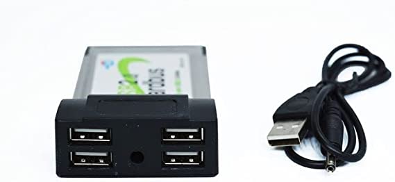 4 Port USB 2.0 Pcmcia Cardbus Adapter