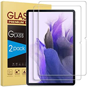 [2 Pack] Screen Protector for Samsung Tab S8 (2022)/Tab S7 (2020) 11" (X700/X706/T870/T875/T878), Tempered Glass/S Pen Compatible/Anti-Scratch/Bubble Free (Tab S8/S7, Clear)