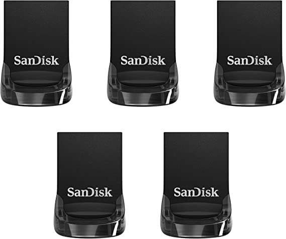 SanDisk 128GB 5-Pack Ultra Fit USB 3.1 Flash Drive (5x128GB) - SDCZ430-128G-B5CT