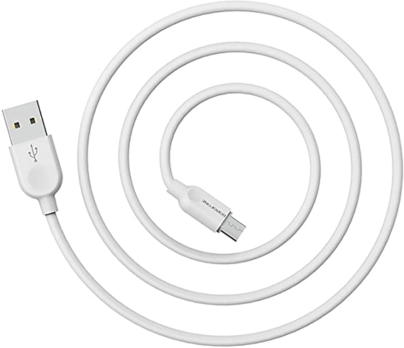 Borofone BX14 Linkjet Micro USB Cable Data And Charger 2 Meter 2.4A - White