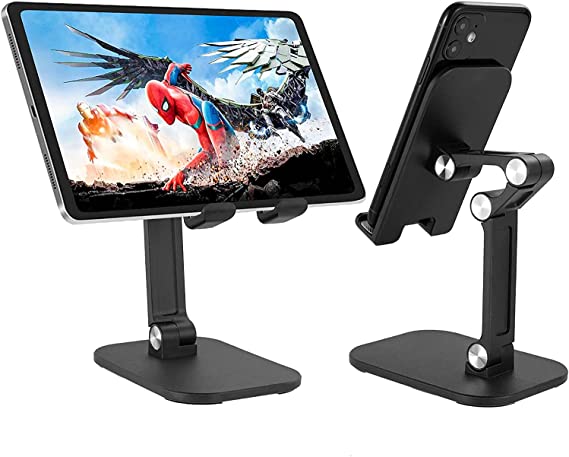 Tenney Mobile Stand Adjustable Height Angle Tablet Stand Compatible with Ipad, iPad Pro 12.9, iPhone, Tablet