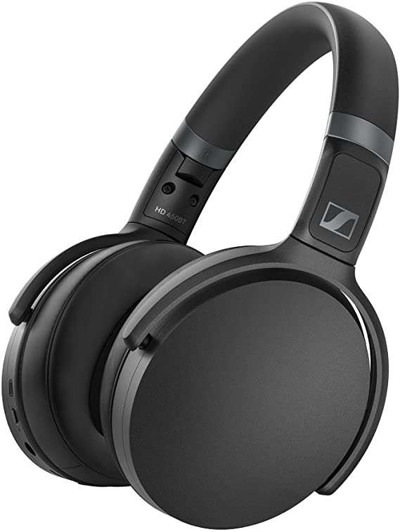 Sennheiser HD 450BT Wireless Headphones, with active noise cancellation, Black